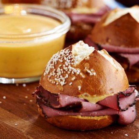 Pastrami on a Pretzel Roll
